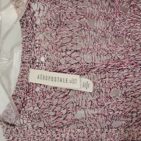 Aeropostal Pink Knit Long Cardigan Women's sz Xl - Picture 2 of 4